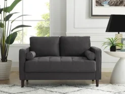 Kirkland's Home Sofas & Loveseats-Heather Chelsea Modern Loveseat