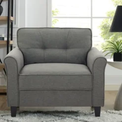 Kirkland's Home Accent Chairs-Heather Rolled Arms Accent Chair