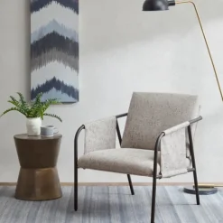 Kirkland's Home Accent Chairs-Heathered Exposed Frame Accent Chair