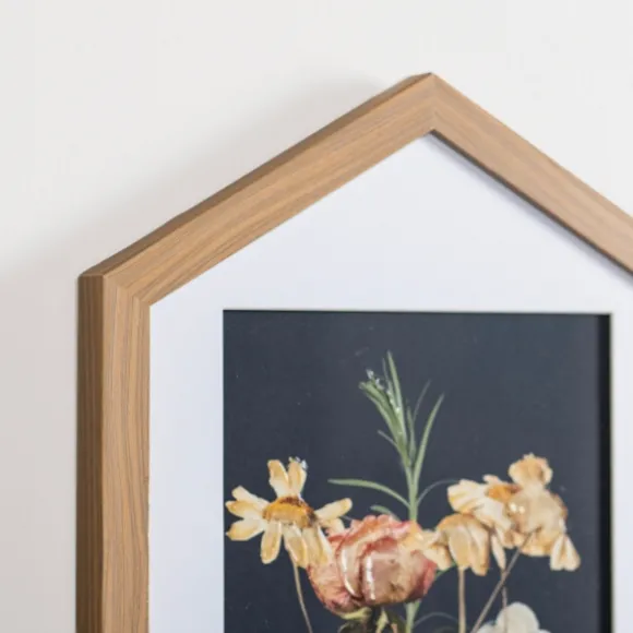 Kirkland's Home Framed Art-Hexagon Floral Framed Art Prints, Set Of 2