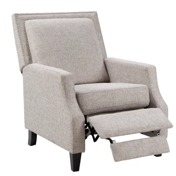 Kirkland's Home Accent Chairs-High Back Nail Head Trim Upholstered Recliner