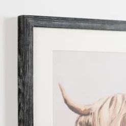 Kirkland's Home Framed Art-Highland Cow Distressed Framed Art Print