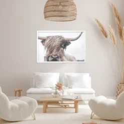 Kirkland's Home Framed Art-Highland Cow Framed Art Print