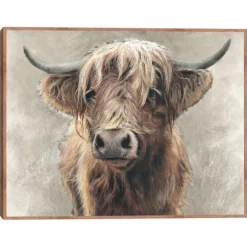 Kirkland's Home Framed Art-Highland Portrait Framed Canvas Art Print