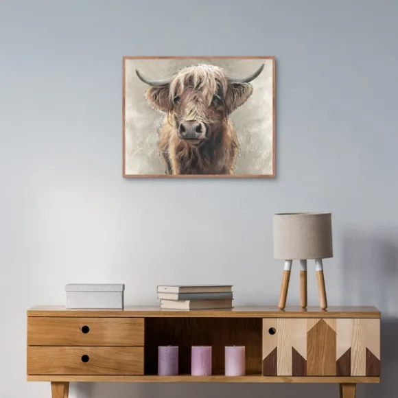 Kirkland's Home Framed Art-Highland Portrait Framed Canvas Art Print