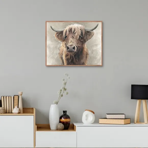 Kirkland's Home Framed Art-Highland Portrait Framed Canvas Art Print