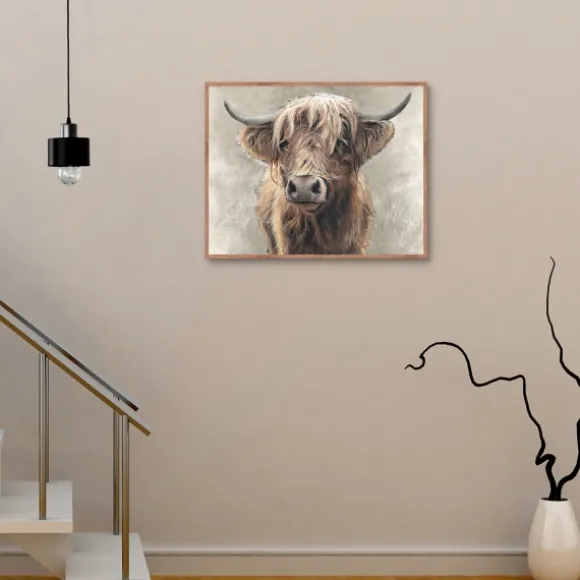 Kirkland's Home Framed Art-Highland Portrait Framed Canvas Art Print