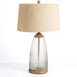 Kirkland's Home Table Lamps-Hobnail Glass Table Lamp