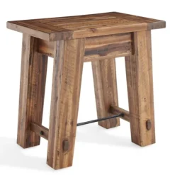 Kirkland's Home Accent & End Tables-Honey Acacia Rustic Accent Table