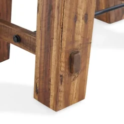 Kirkland's Home Accent & End Tables-Honey Acacia Rustic Accent Table