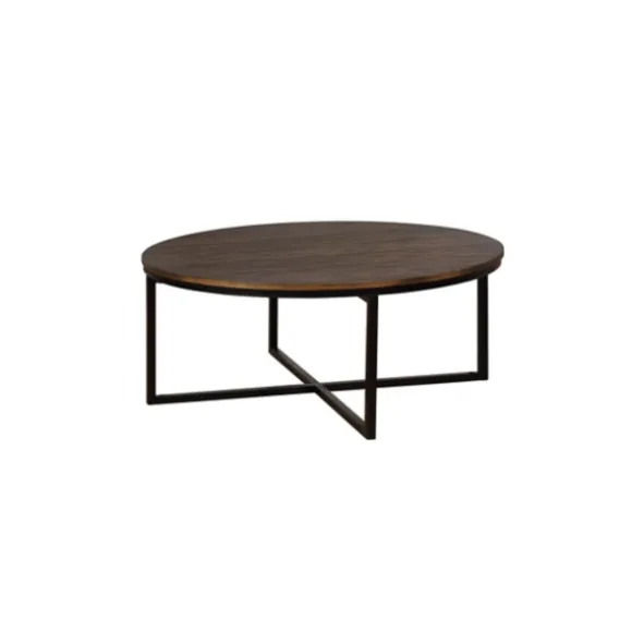 Kirkland's Home Coffee Tables-Honey Acacia Wood Round Coffee Table