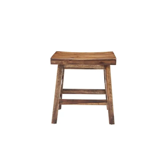 Kirkland's Home Benches & Ottomans-Honey Saddle Seat Wood Stool