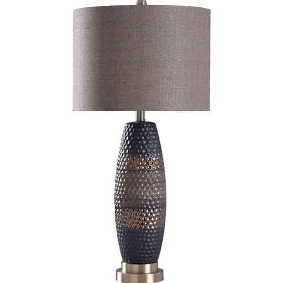 Kirkland's Home Table Lamps-Honeycomb Bronze And Gold Table Lamp