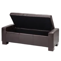 Kirkland's Home Benches & Ottomans-Hudson Tufted Faux Leather Storage Bench