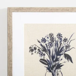 Kirkland's Home Framed Art-Indigo Floral Vase Ii Framed Art Print