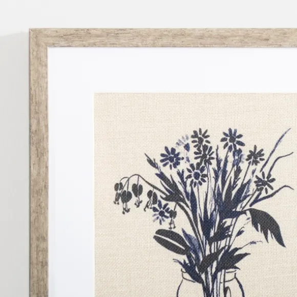 Kirkland's Home Framed Art-Indigo Floral Vase Ii Framed Art Print