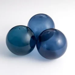 Kirkland's Home Bowl Filler-Indigo Glass Orbs, Set Of 3