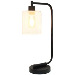 Kirkland's Home Table Lamps-Industrial Black Iron Desk Lamp
