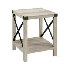 Kirkland's Home Accent & End Tables-Industrial X-Frame Accent Table