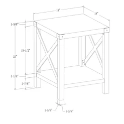 Kirkland's Home Accent & End Tables-Industrial X-Frame Accent Table