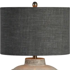 Kirkland's Home Table Lamps-Ivory Hobnail Table Lamp