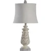 Kirkland's Home Table Lamps-Ivory Leaf Scroll Table Lamp