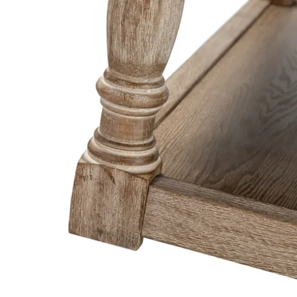 Kirkland's Home Benches & Ottomans-Ivory Linen Low Base Tufted Ottoman