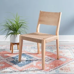 Kirkland's Home Dining Chairs-Judith Natural Woven Rope Dining Chairs, Set Of 2