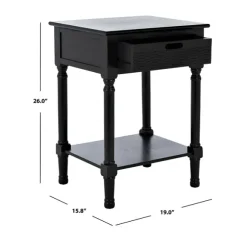 Kirkland's Home Accent & End Tables-Karson Carved Turned Legs Accent Table