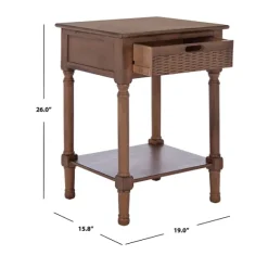Kirkland's Home Accent & End Tables-Karson Carved Turned Legs Accent Table