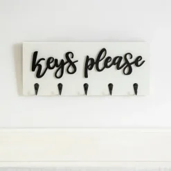 Kirkland's Home Hooks-Keys Please Wooden Hooks