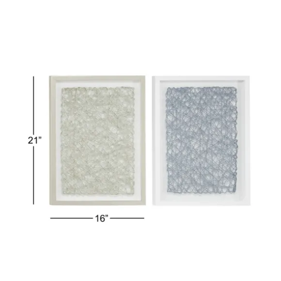 Kirkland's Home Framed Art-Knotted String 2-Pc. Shadow Box Set