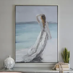 Kirkland's Home Framed Art-Lady Of The Ocean Framed Canvas Art Print