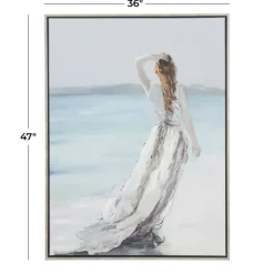 Kirkland's Home Framed Art-Lady Of The Ocean Framed Canvas Art Print