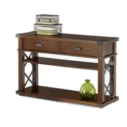 Kirkland's Home Console Tables-Lambert Double X Frame Console Table