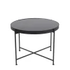 Kirkland's Home Accent & End Tables-Large Metal And Glass Side Table