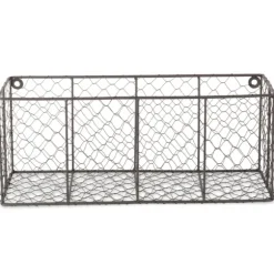 Kirkland's Home Wall Storage-Large Wall Hanging Chicken Wire Baskets, Set Of 2
