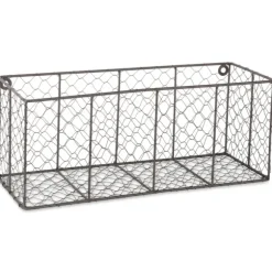 Kirkland's Home Wall Storage-Large Wall Hanging Chicken Wire Baskets, Set Of 2