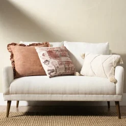 Kirkland's Home Sofas & Loveseats-Layla Vanilla Speckle Loveseat