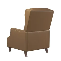 Kirkland's Home Accent Chairs-Leather Nailhead Trim Classic Recliner