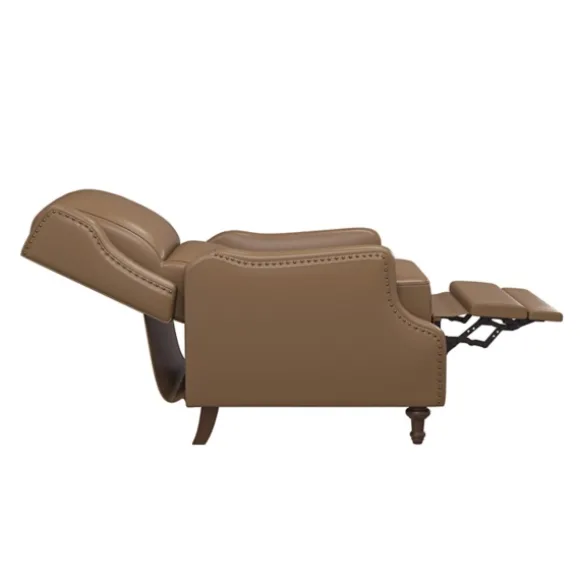 Kirkland's Home Accent Chairs-Leather Nailhead Trim Classic Recliner