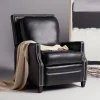 Kirkland's Home Accent Chairs-Leather Nailhead Trim Recliner