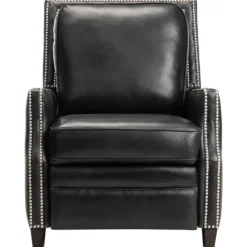 Kirkland's Home Accent Chairs-Leather Nailhead Trim Recliner