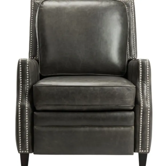 Kirkland's Home Accent Chairs-Leather Nailhead Trim Recliner