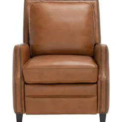 Kirkland's Home Accent Chairs-Leather Nailhead Trim Recliner