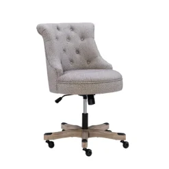 Kirkland's Home Office Furniture-Light Miller Tufted Office Chair