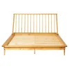 Kirkland's Home Beds & Headboards-Light Oak Modern Spindle Wooden Queen Bed