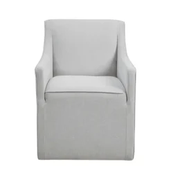 Kirkland's Home Dining Chairs-Light Slipcover Dining Chair With Casters