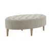 Kirkland's Home Benches & Ottomans-Light Tufted Button Martha Stewart Ottoman
