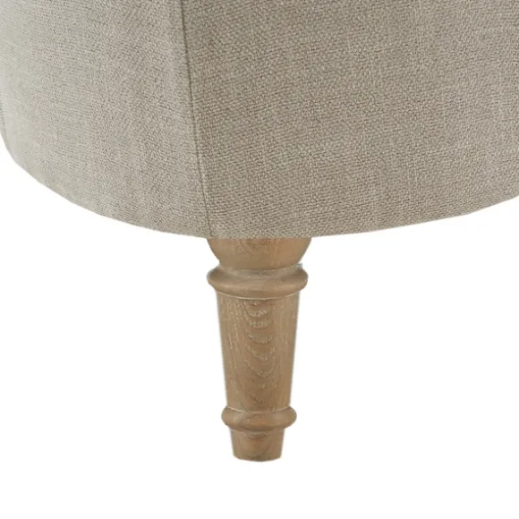 Kirkland's Home Benches & Ottomans-Light Tufted Button Martha Stewart Ottoman